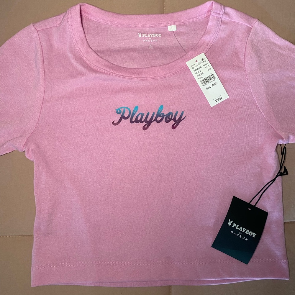 Playboy Crop Top Baby Tee